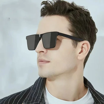 Модные солнцезащитные очки Мужские Квадратные Солнцезащитные Очки Женские Роскошные Брендовые Дизайнерские Винтажные очки Мужские очки для вождения UV400 Gafas De Sol